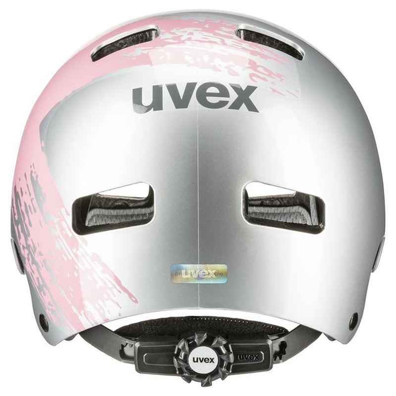 Uvex Kid 3 Kinder BMX Dirt Fahrrad Helm silberfarben/rosa 2025