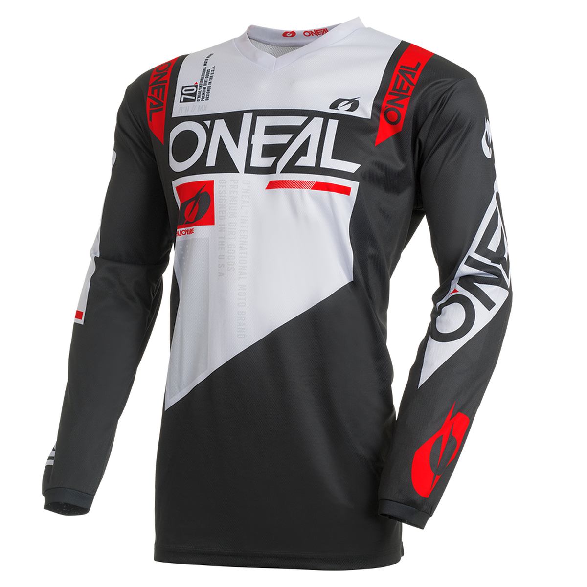 O'Neal Element Factor Motocross Jersey langarm schwarz/weiß 2027