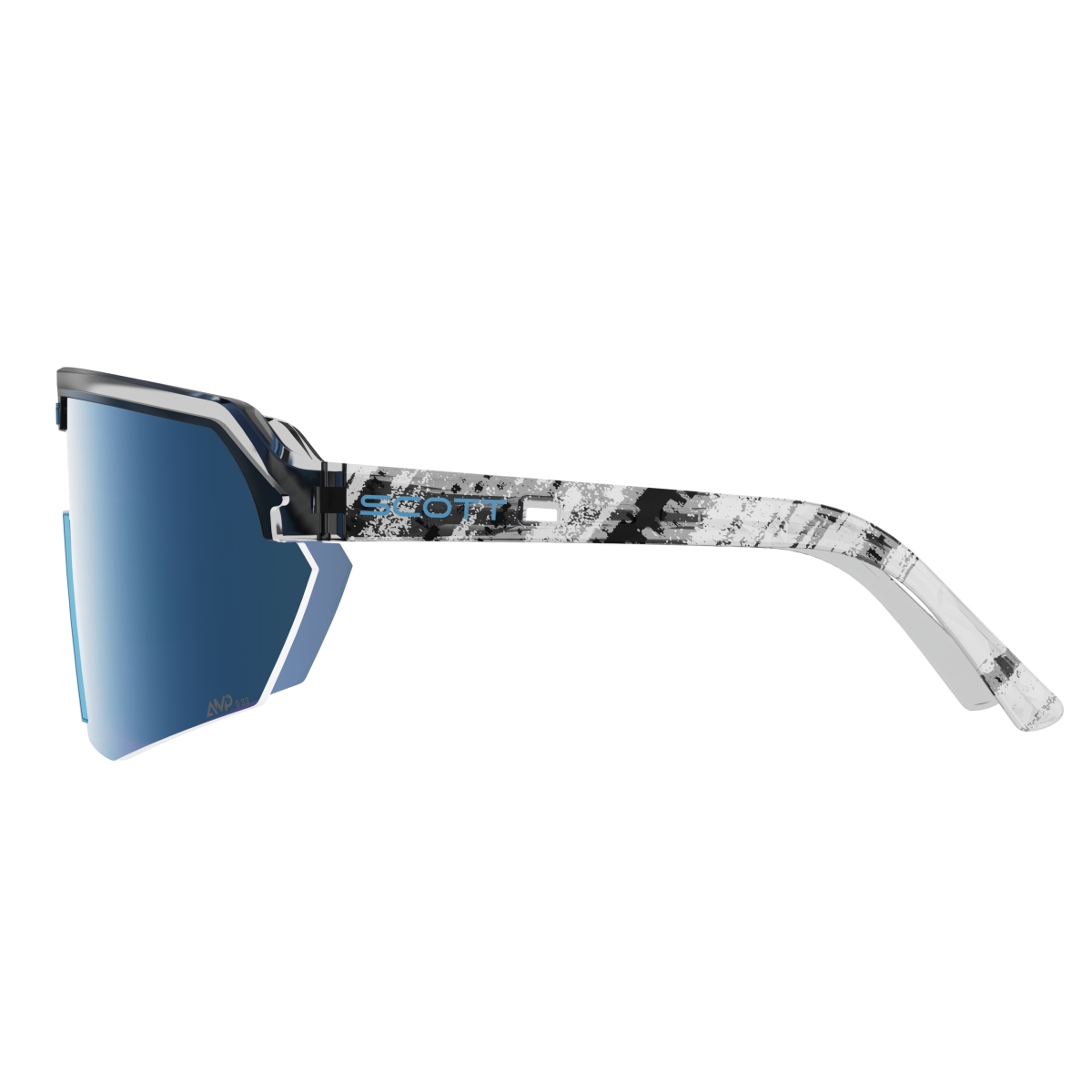 Scott Sport Shield AMP Wechselscheiben Fahrradbrille schwarz/blau/blau chrome