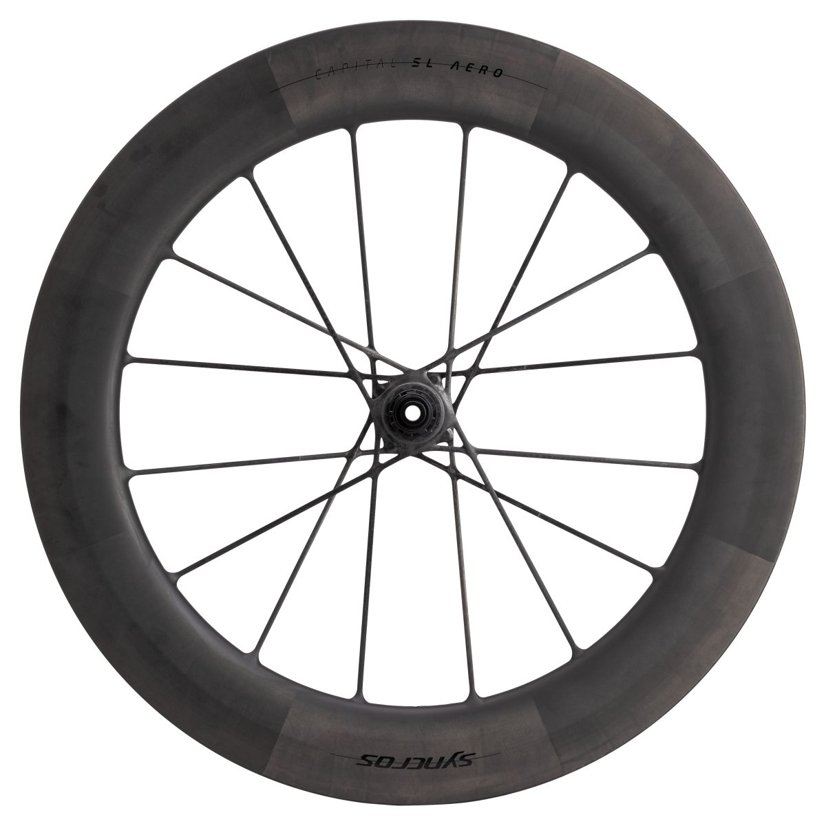 Syncros Capital SL Aero 80mm Carbon Rennrad Hinterrrad matt schwarz