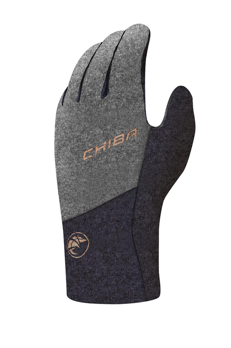 Chiba All Natural Warm Fahrrad Winter Handschuhe lang grau 2027