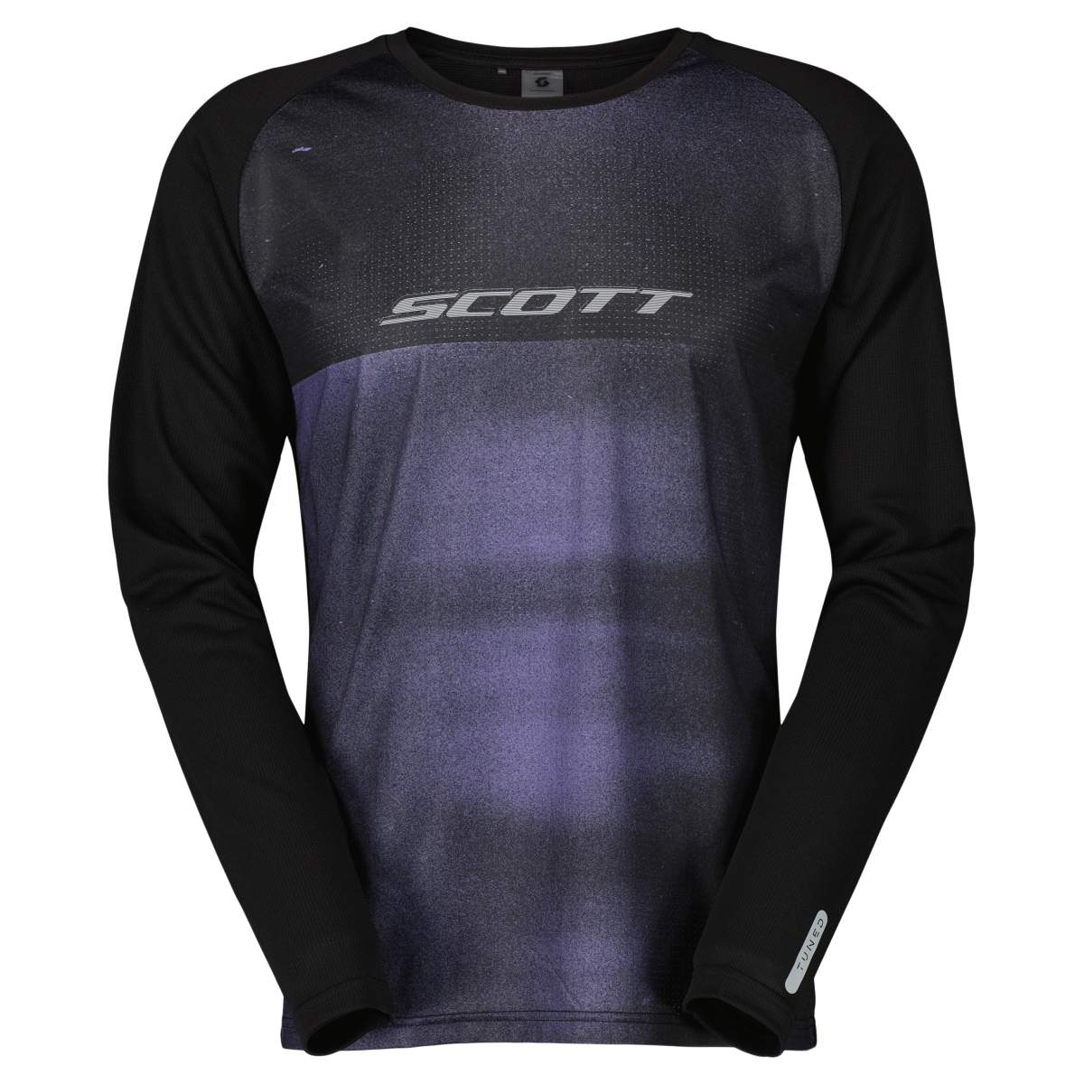 Scott Trail Tuned DH Fahrrad Trikot lang schwarz/lila 2025