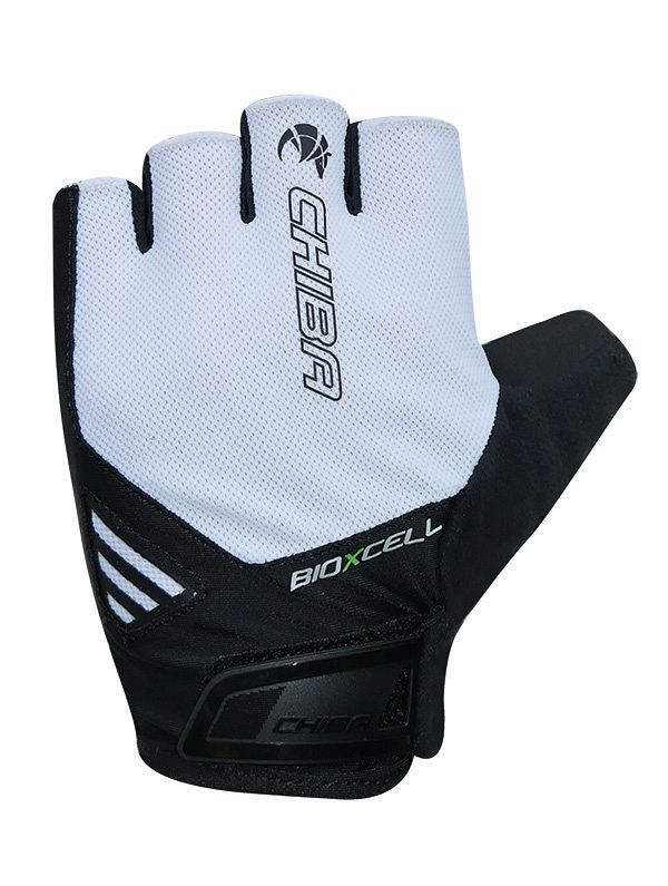 Chiba BioXCell Air Fahrrad Handschuhe kurz weiß/schwarz 2027