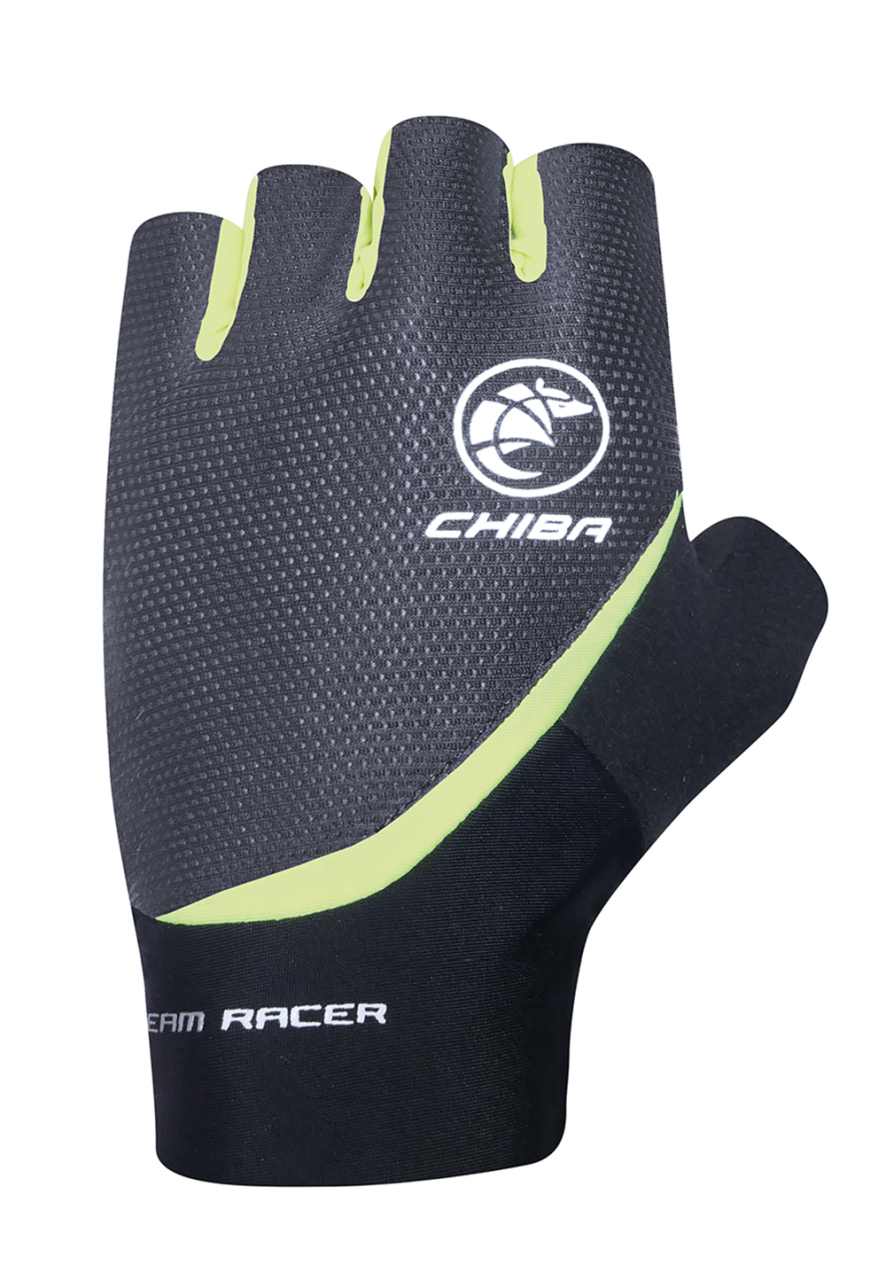 Chiba Team Racer Fahrrad Handschuhe kurz schwarz 2027