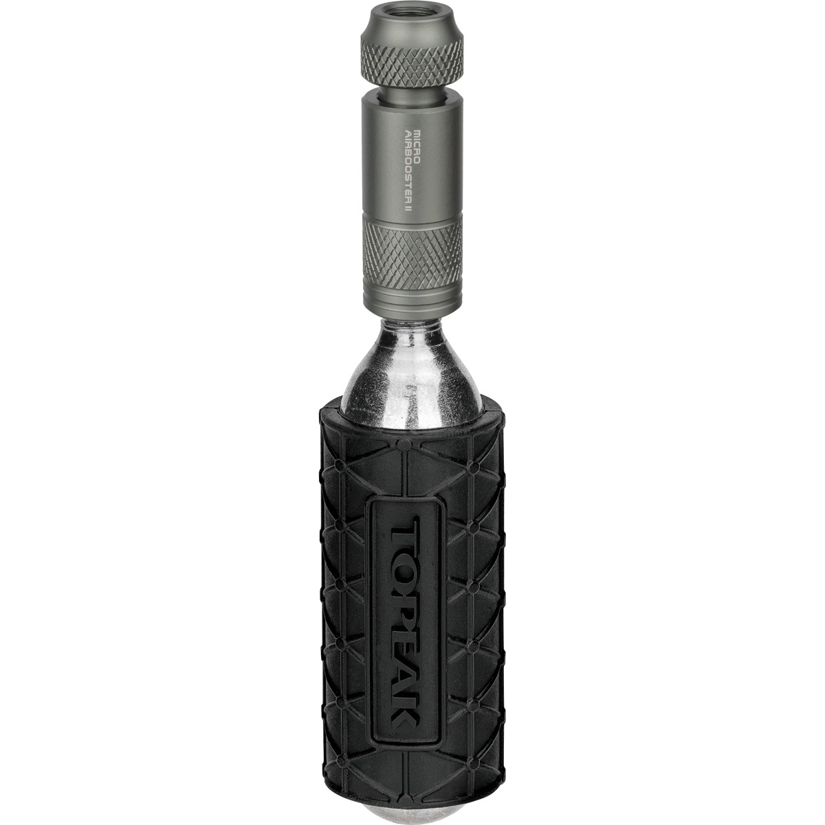 Topeak Micro Airbooster II 16g CO2 Cartridge Fahrradpumpe schwarz