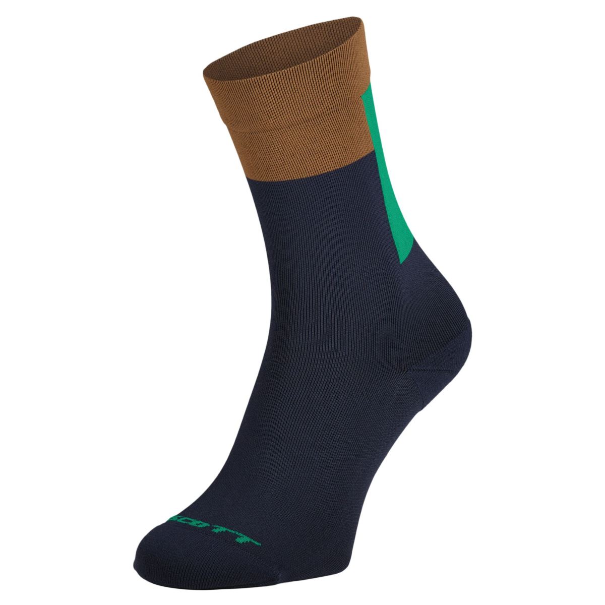 Scott Block Stripe Crew Fahrrad Socken dark blau/braun 2025