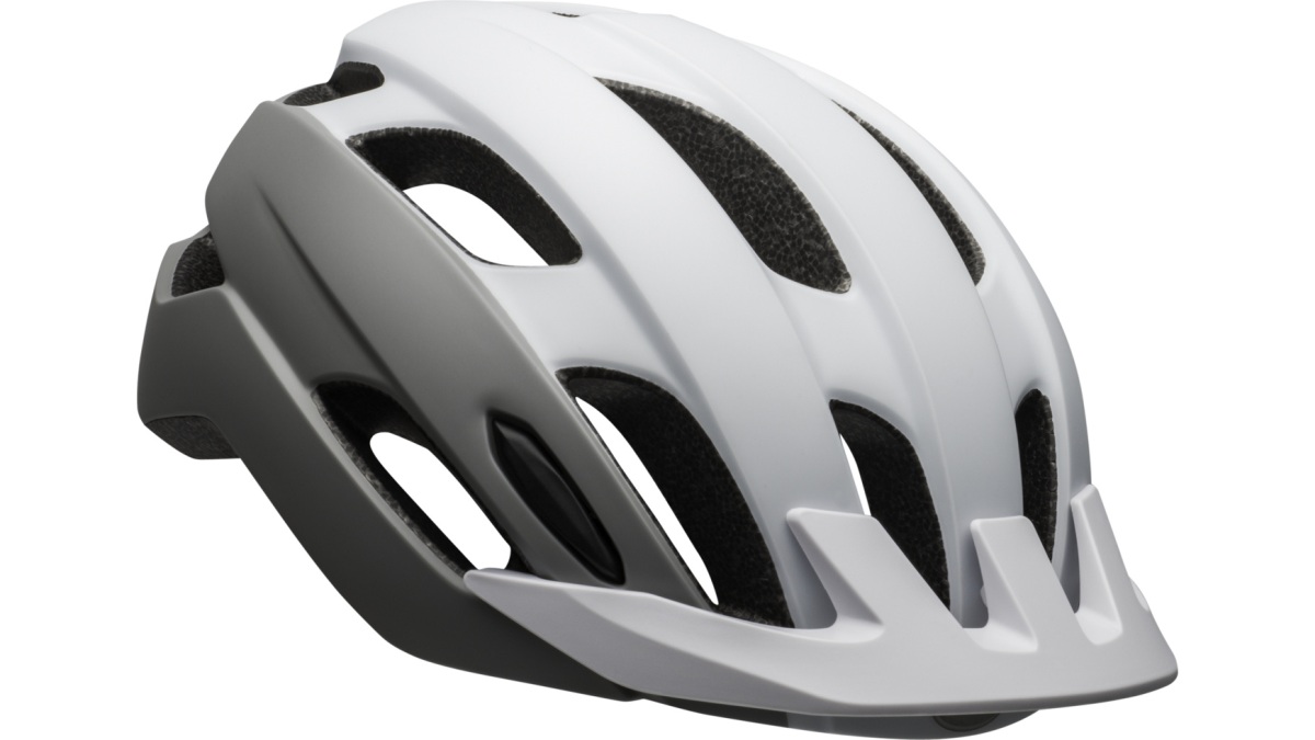Bell Trace LED MTB / Trekking Fahrrad Helm matt weiß/grau 2025