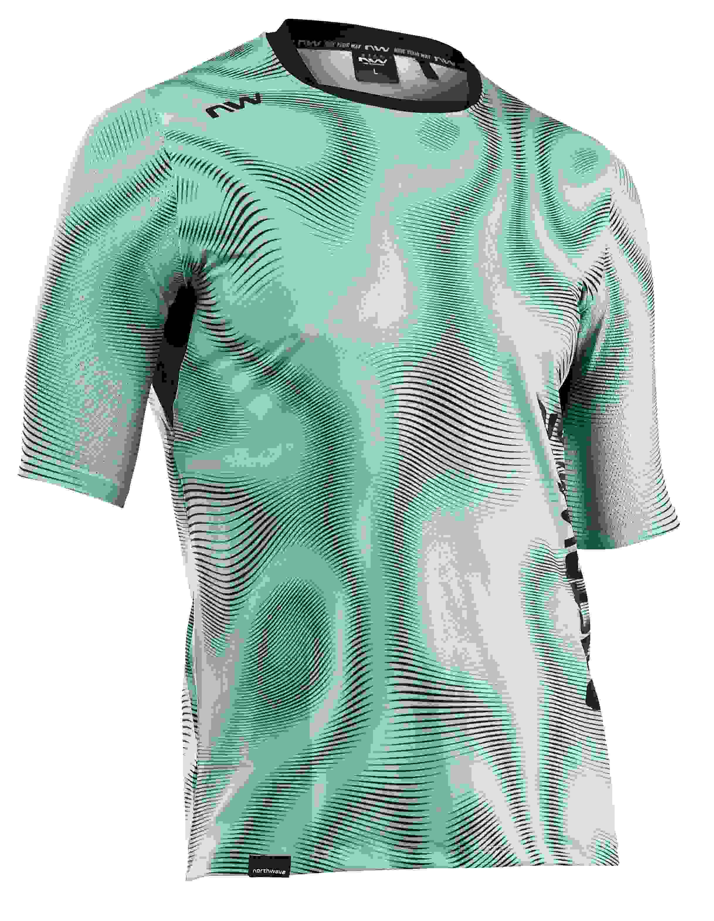 Northwave Bomb Doppler Fahrrad Trikot kurz surf blau 2024