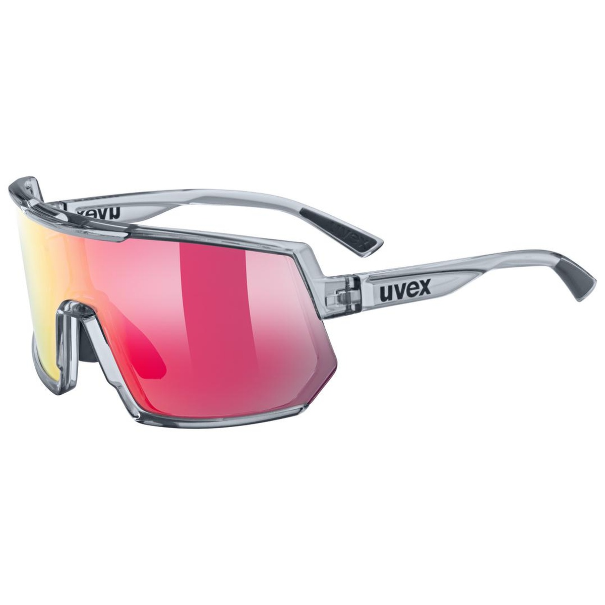 Uvex Sportstyle 235 Sport / Freizeit Brille matt grau/mirror rot