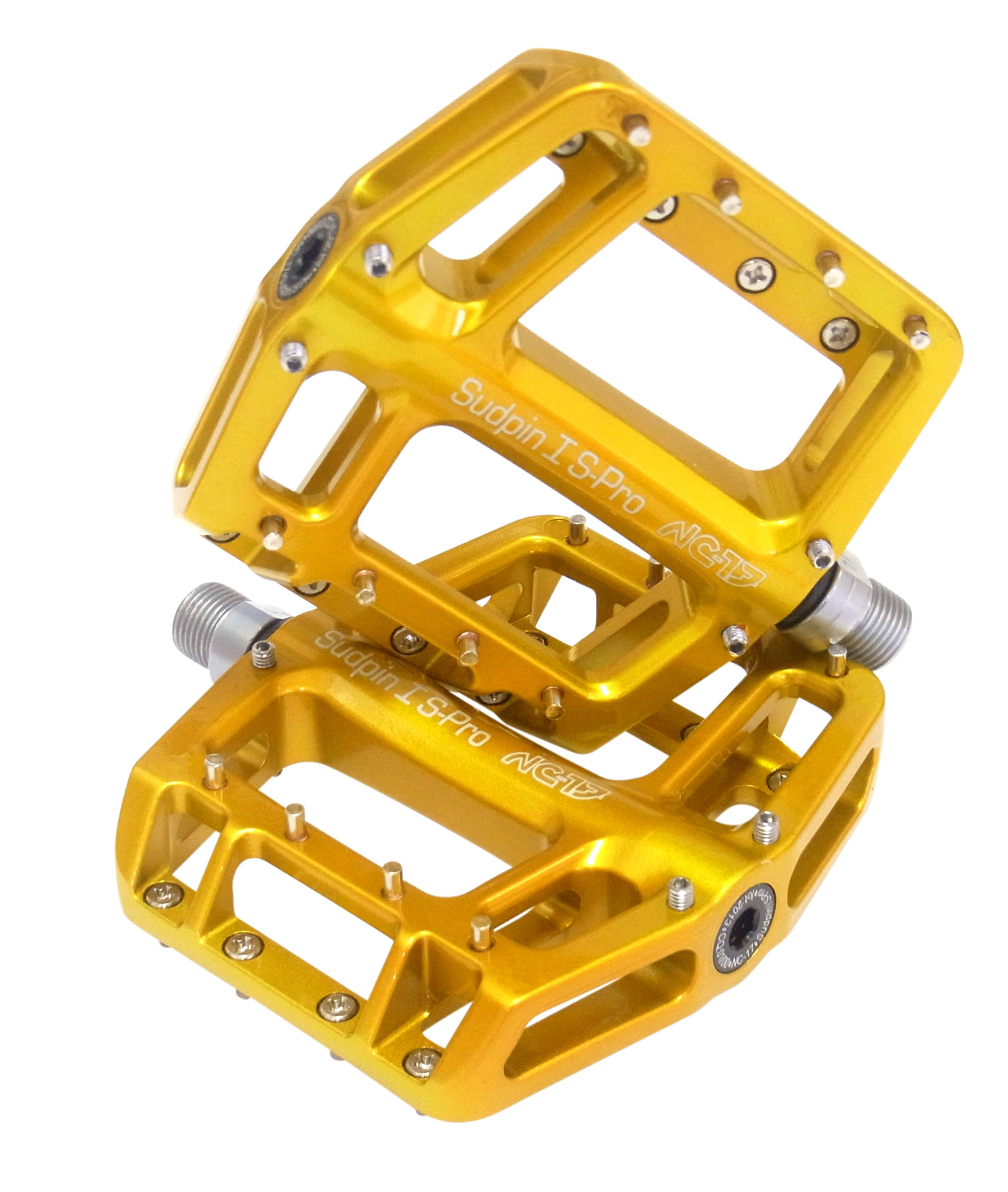 NC-17 Sudpin I S-Pro Fahrrad Plattform Pedal Alu gold