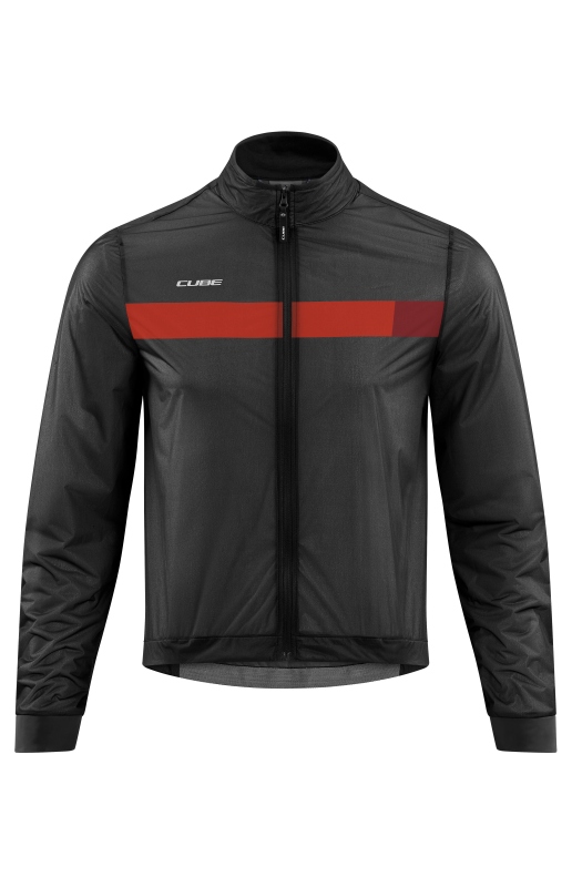 Cube Teamline Fahrrad Windjacke schwarz/rot 2026