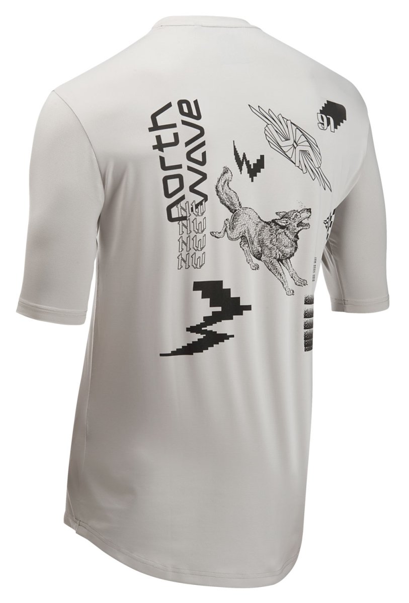 Northwave Xtrail Fahrrad Trikot kurz light grau 2025