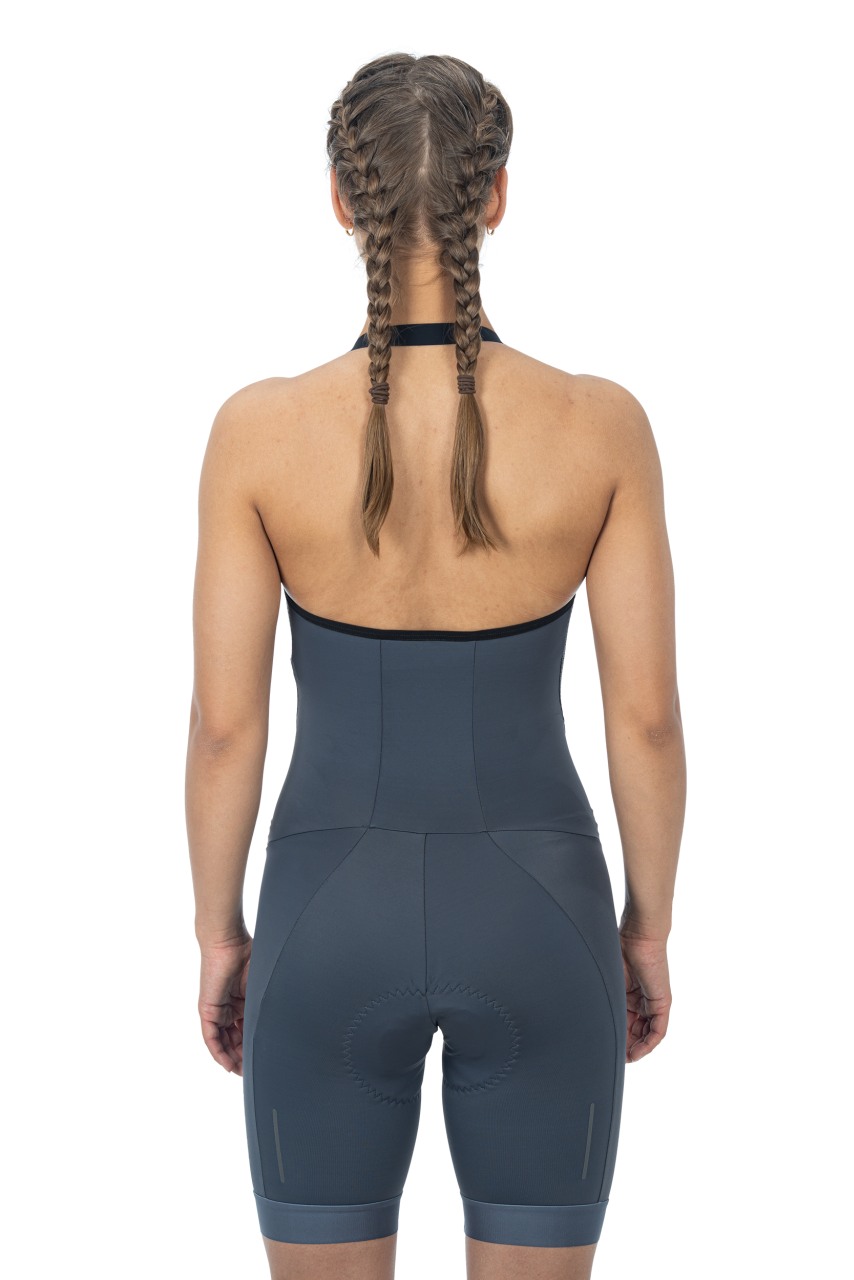 Cube Blackline Damen Fahrrad Trägerhose kurz grau 2027