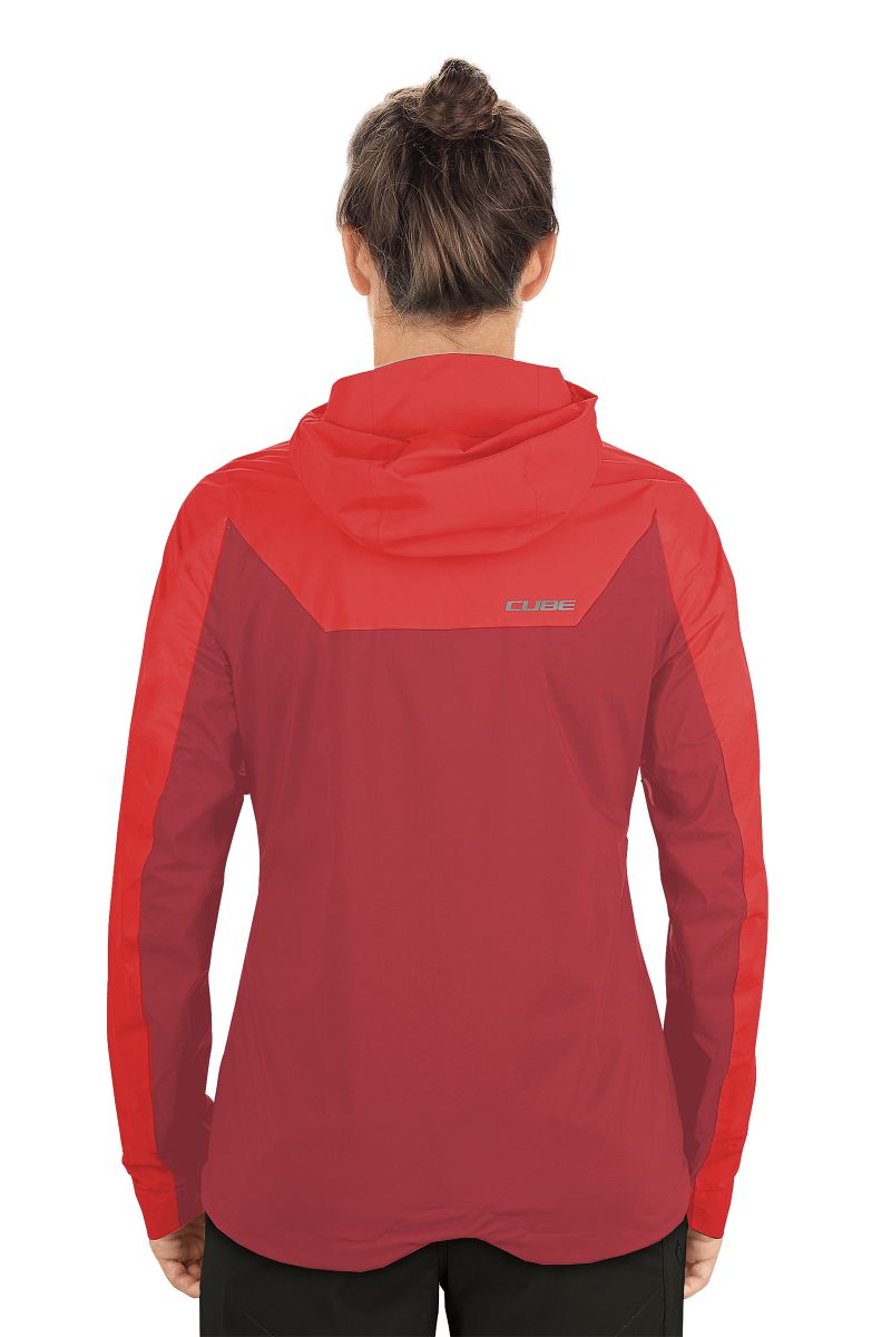 Cube ATX Storm Damen Fahrrad Wind / Regenjacke rot 2027