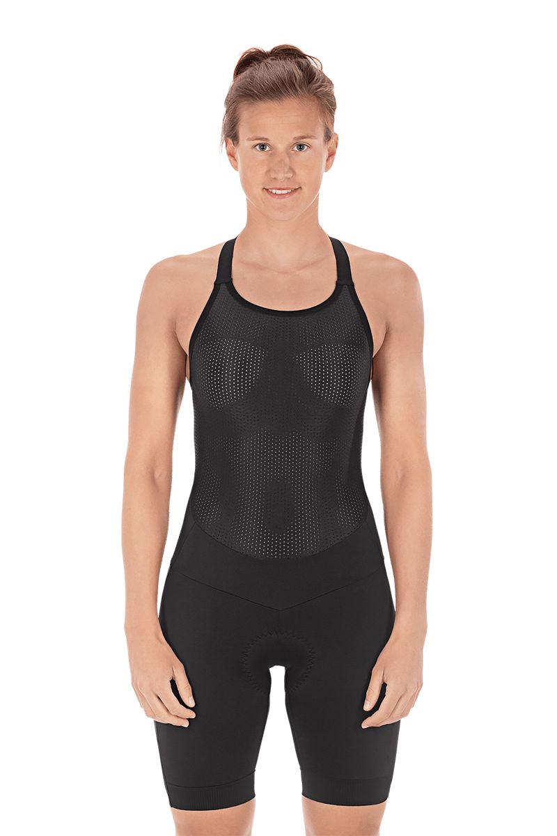 Cube Blackline Damen Fahrrad Trägerhose kurz schwarz 2027
