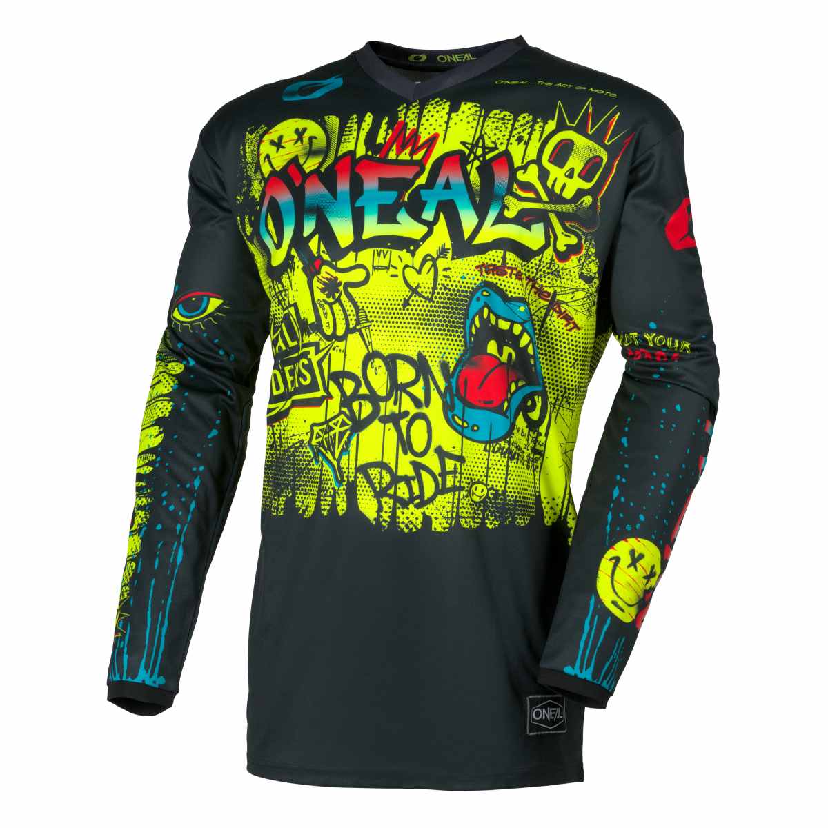 ONeal Element Rancid Youth Kinder Motocross langarm Jersey schwarz/gelb 2027