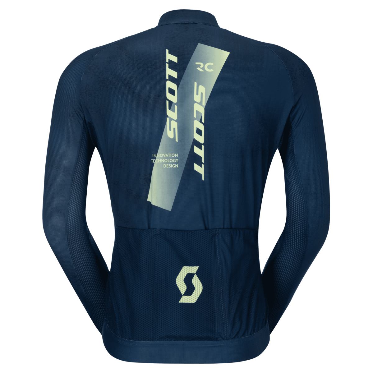Scott RC Pro Fahrradtrikot langarm blau/gelb 2026