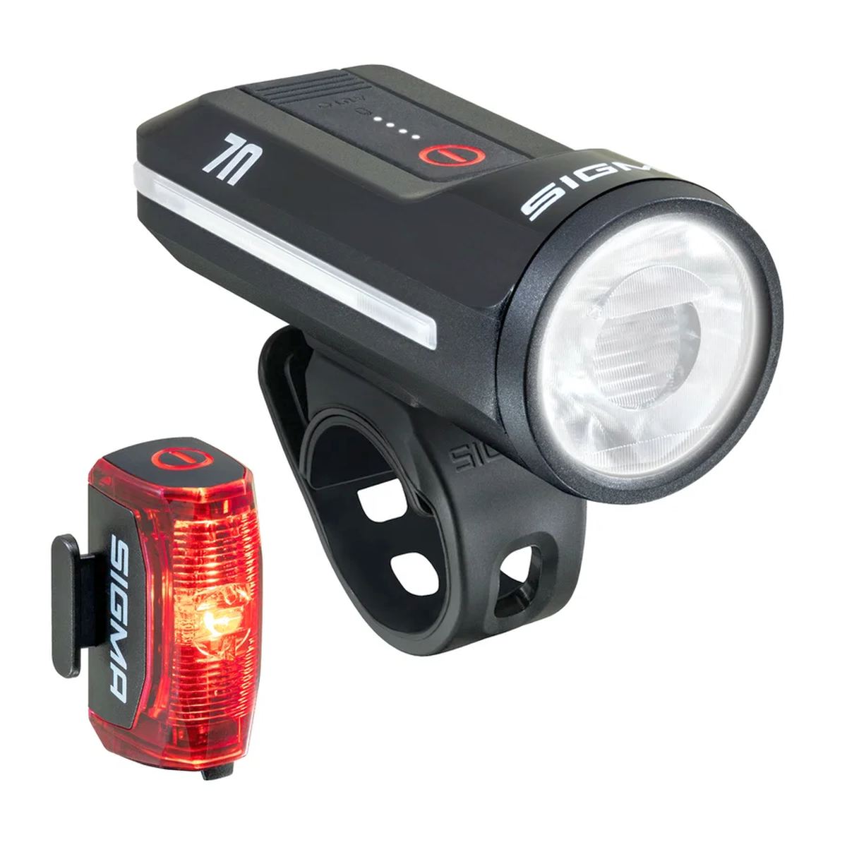 Sigma LED Aura 70 + Hiro 30 Akkuleuchten Set schwarz