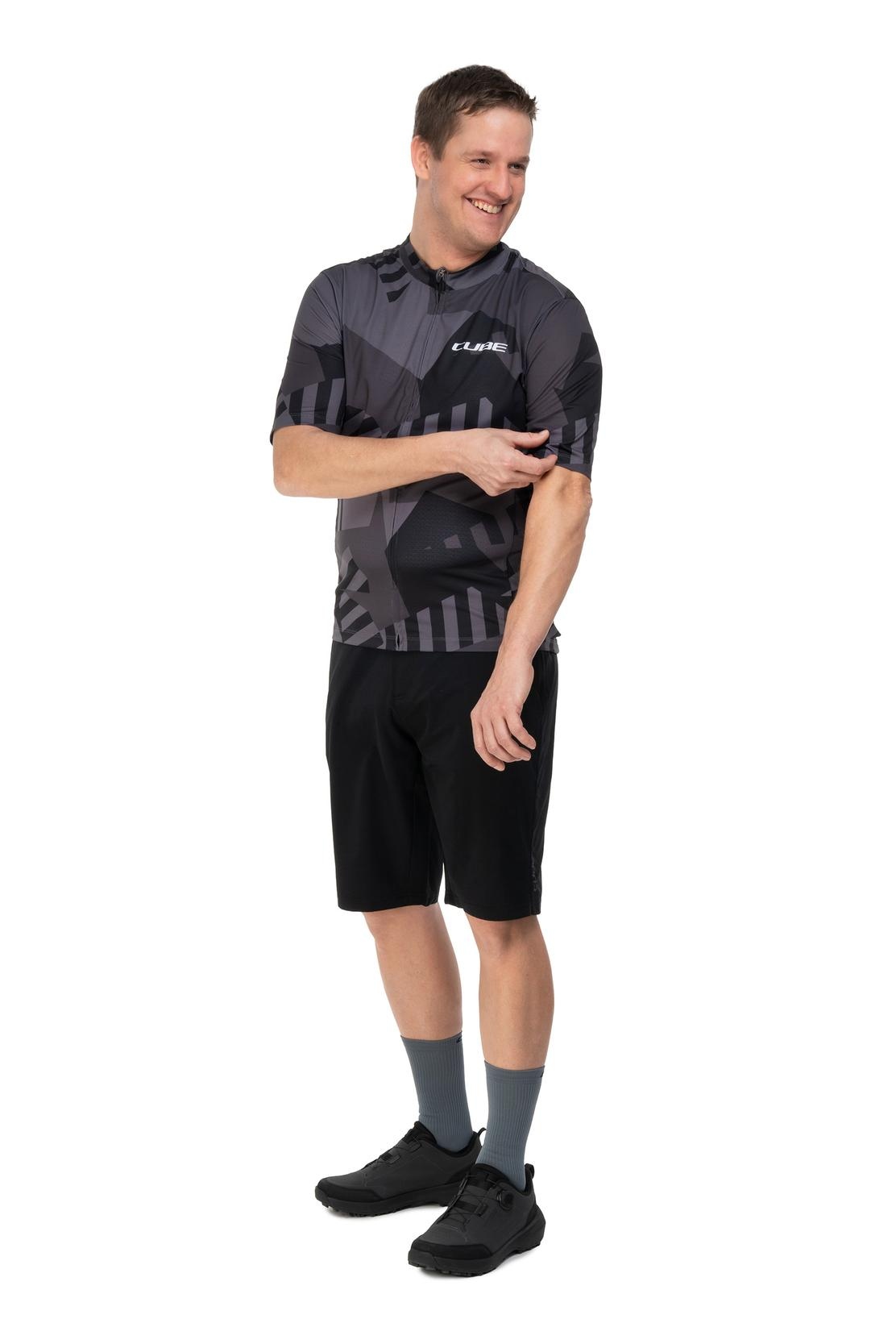 Cube Cmpt Fahrrad Trikot kurz grau 2026