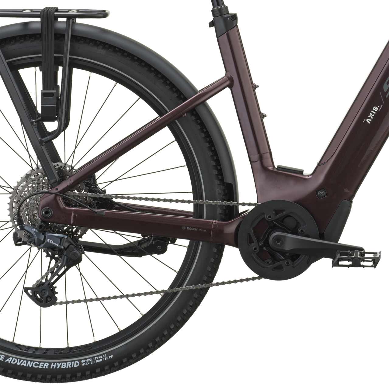 Scott Axis 10 Wave 29'' E-Bike Trekking Pedelec aubergine rot 2027