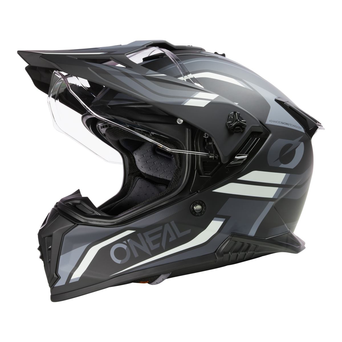 O'Neal A Series Spike Motorrad Helm schwarz/grau/weiß 2025 Oneal