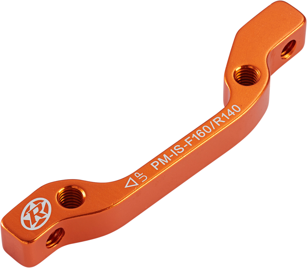 Reverse Scheibenbremsen Adapter 2in1 IS-PM 160 vorne & hinten 140mm orange