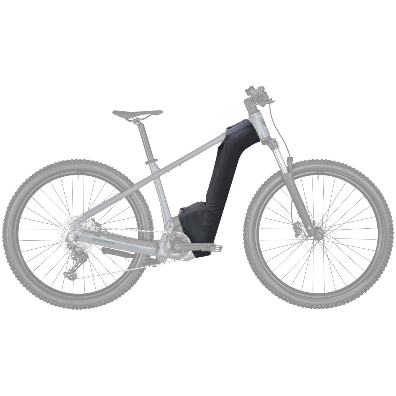 Bergamont Downtube Cover Akkufach Transportschutz schwarz