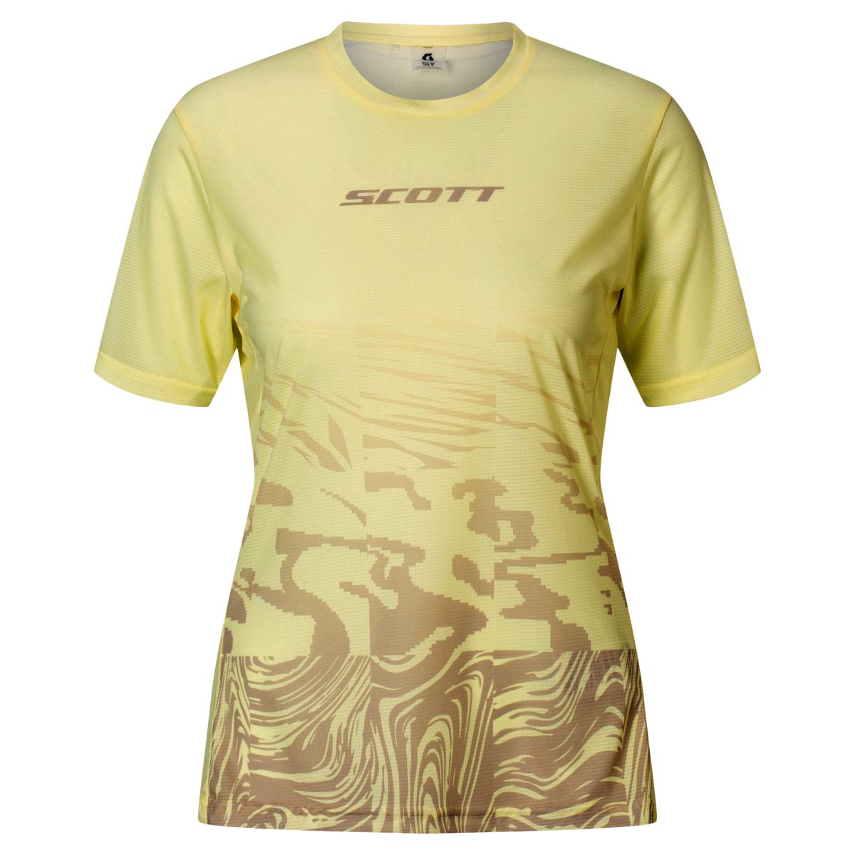 Scott Vertic LT Damen Freizeit Shirt kurzarm maize gelb/beige 2027