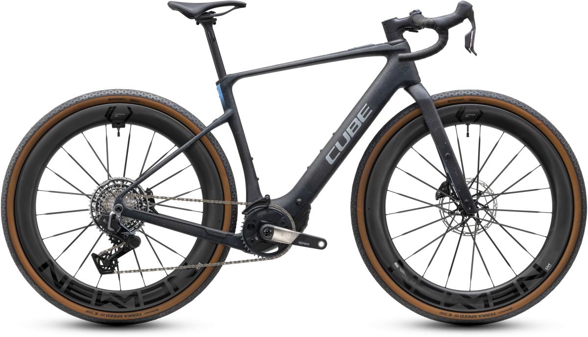 Cube Nuroad Hybrid C:62 SLT 400X 28'' Carbon E-Bike Gravel Pedelec onyxfibre/blue 2027
