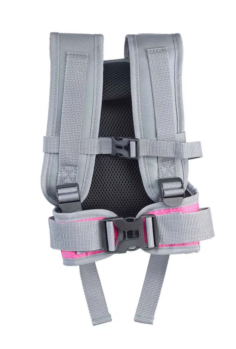Little Biker Fahrradlernweste grau/pink