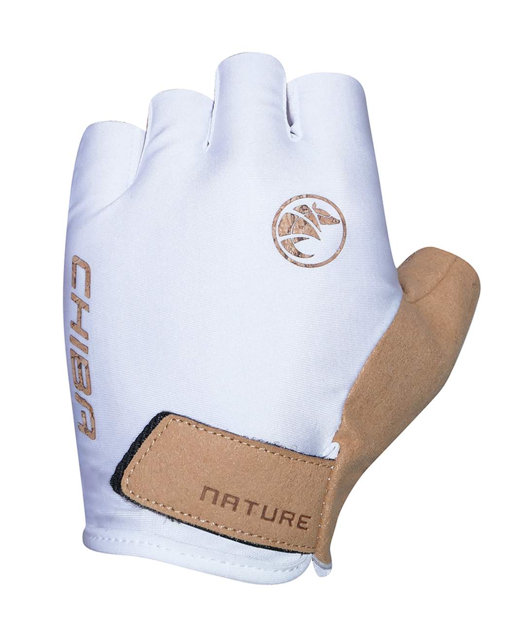Chiba Nature Eco Fahrrad Handschuhe kurz weiß 2027