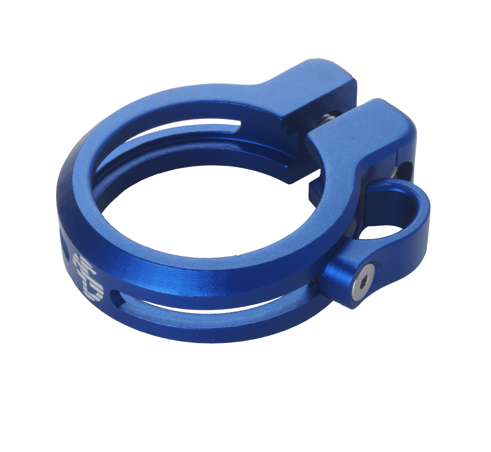 NC-17 Sattelklemme mit Kabelzugführung 34,9mm blau