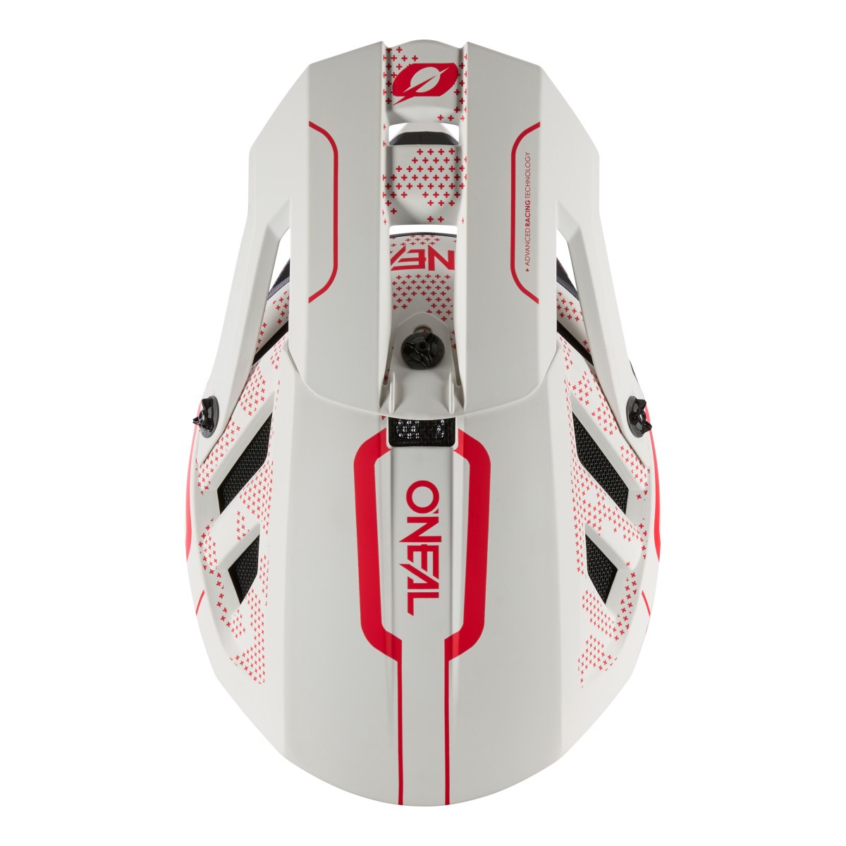 O'Neal Blade Polyacrylite Strike DH Fahrrad Helm weiß/rot 2026 Oneal