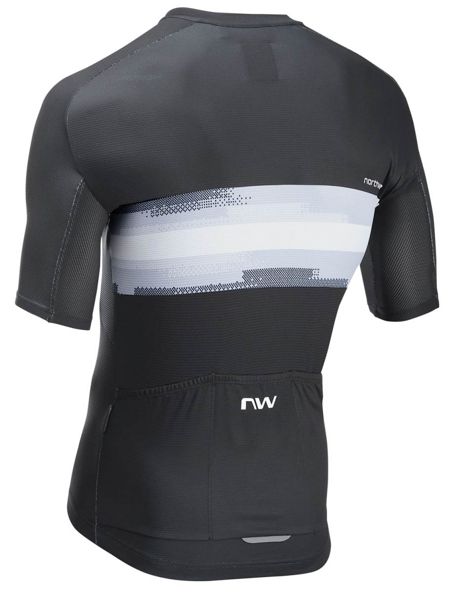 Northwave Force Evo Fahrrad Trikot kurz schwarz/weiß 2025