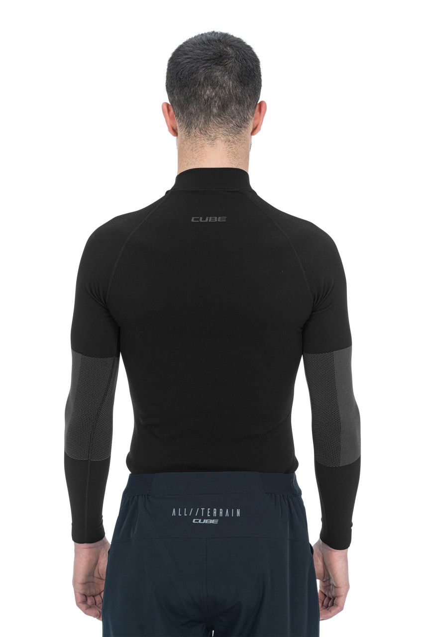 Cube Race Be Warm Fahrrad Unterhemd lang schwarz 2027