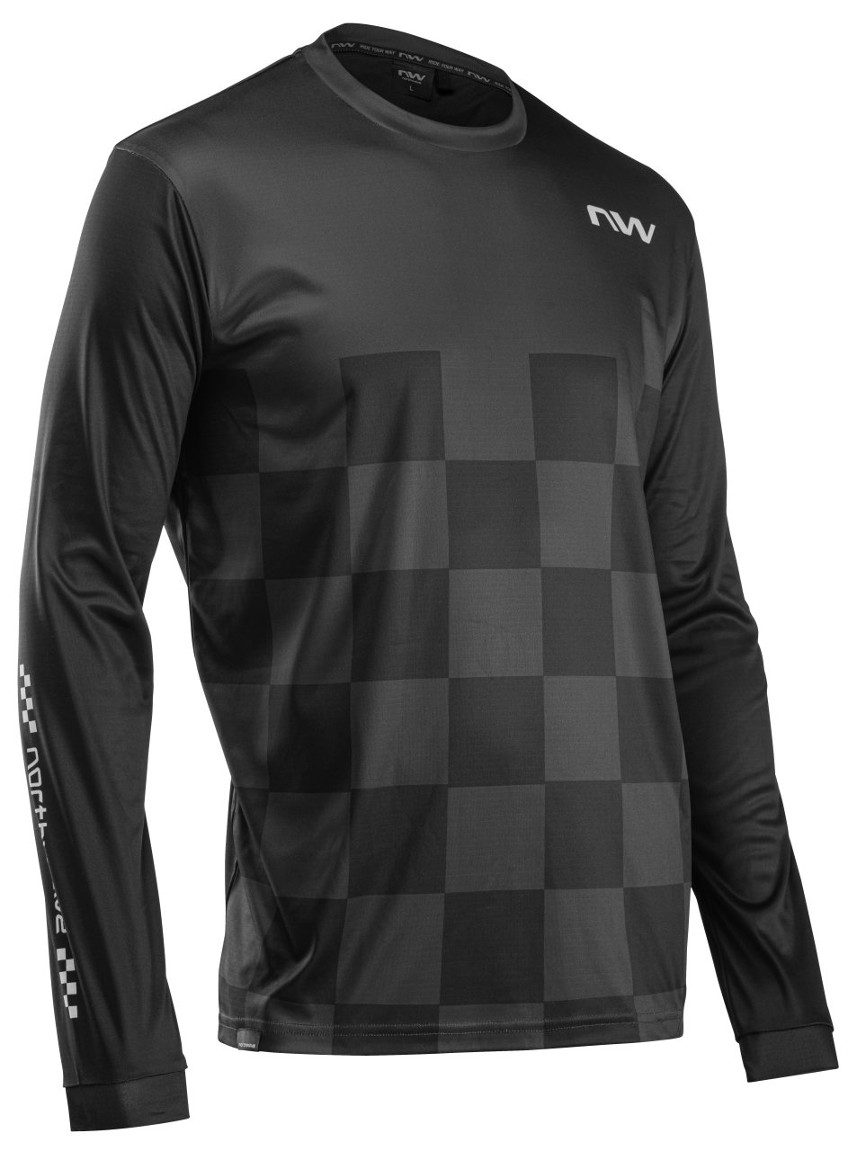 Northwave Sharp Fahrrad Trikot lang schwarz 2023