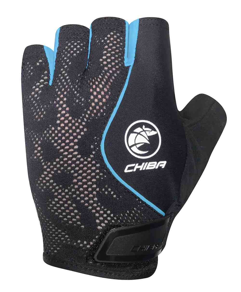 Chiba Lady Air Plus Fahrrad Handschuhe kurz schwarz/blau 2027