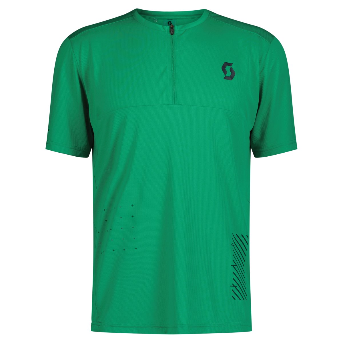 Scott Trail Vertic Zip DH Fahrrad Trikot kurz amazon grün 2025