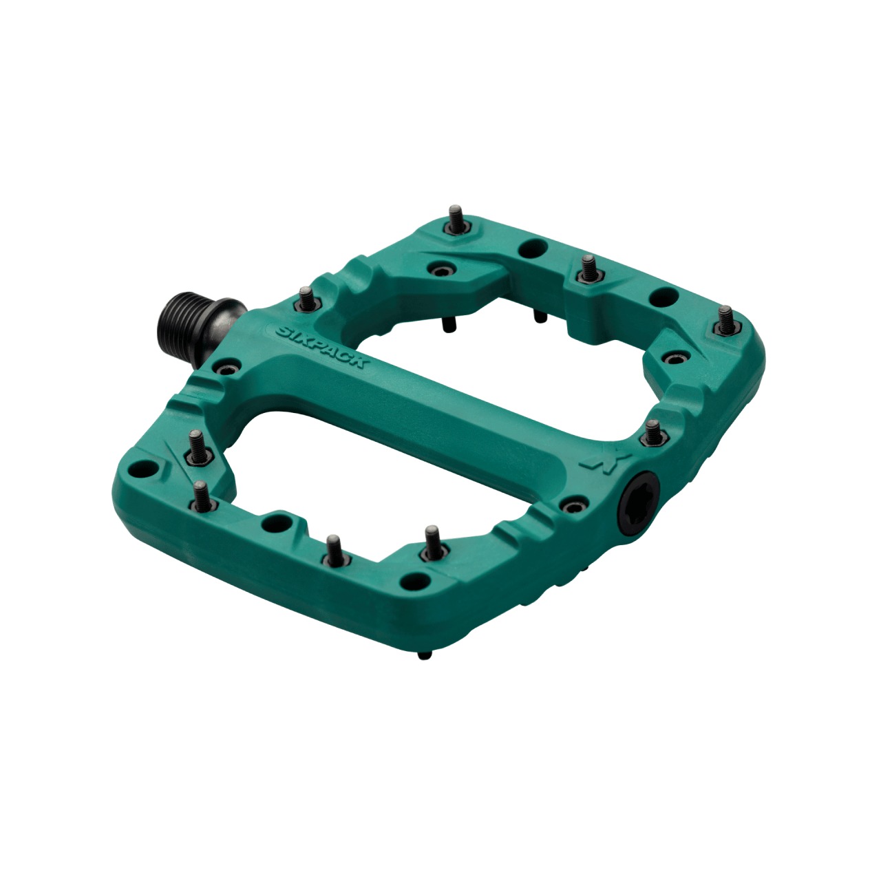 Sixpack Kamikaze PA Gravity Flat Fahrrad Pedale pine grün