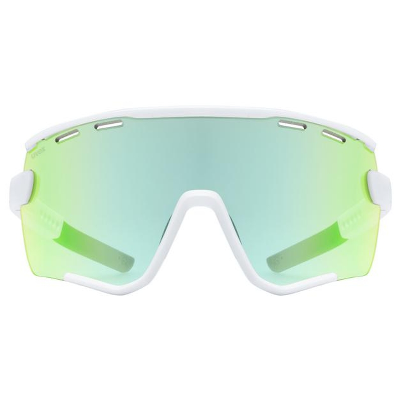 Uvex Sportstyle 236 Set Fahrrad / Sport Brille matt weiß/mirror grün