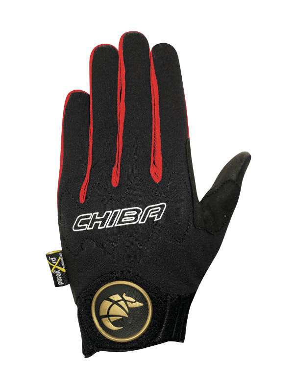 Chiba Threesixty Pro Fahrrad Handschuhe lang schwarz/rot 2027