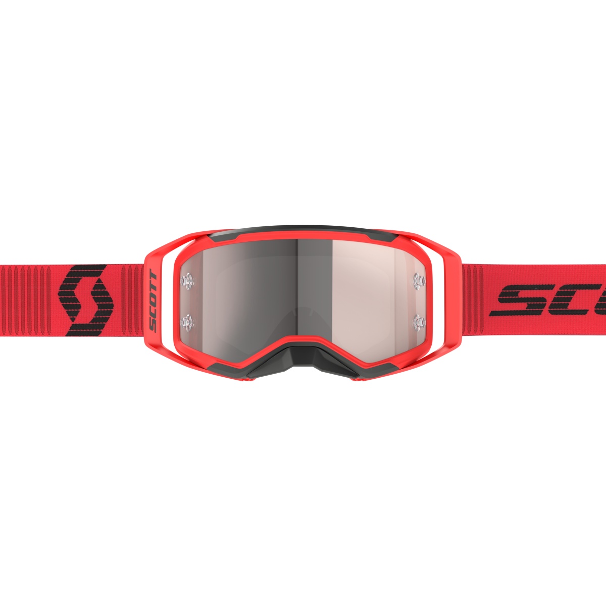 Scott Prospect 2.0 MX Goggle Cross/MTB Brille rot/schwarz/silberfarben chrom works