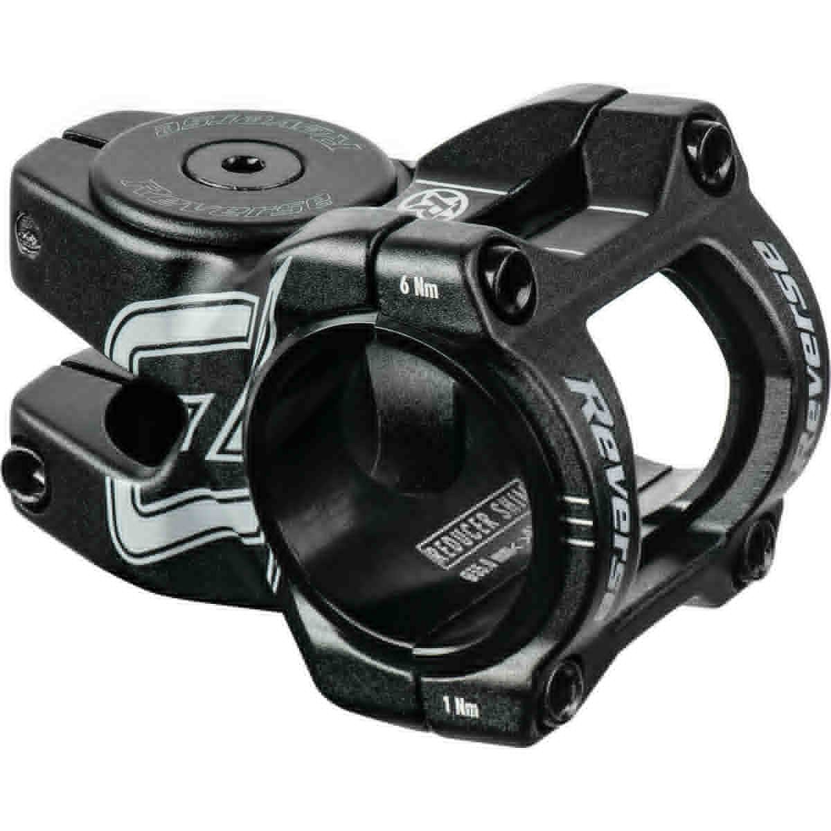 Reverse E-Black-One D-2 MTB Fahrrad Vorbau 31.8mm / 35mm inkl. Top Cap, Schraube, Kralle schwarz/grau