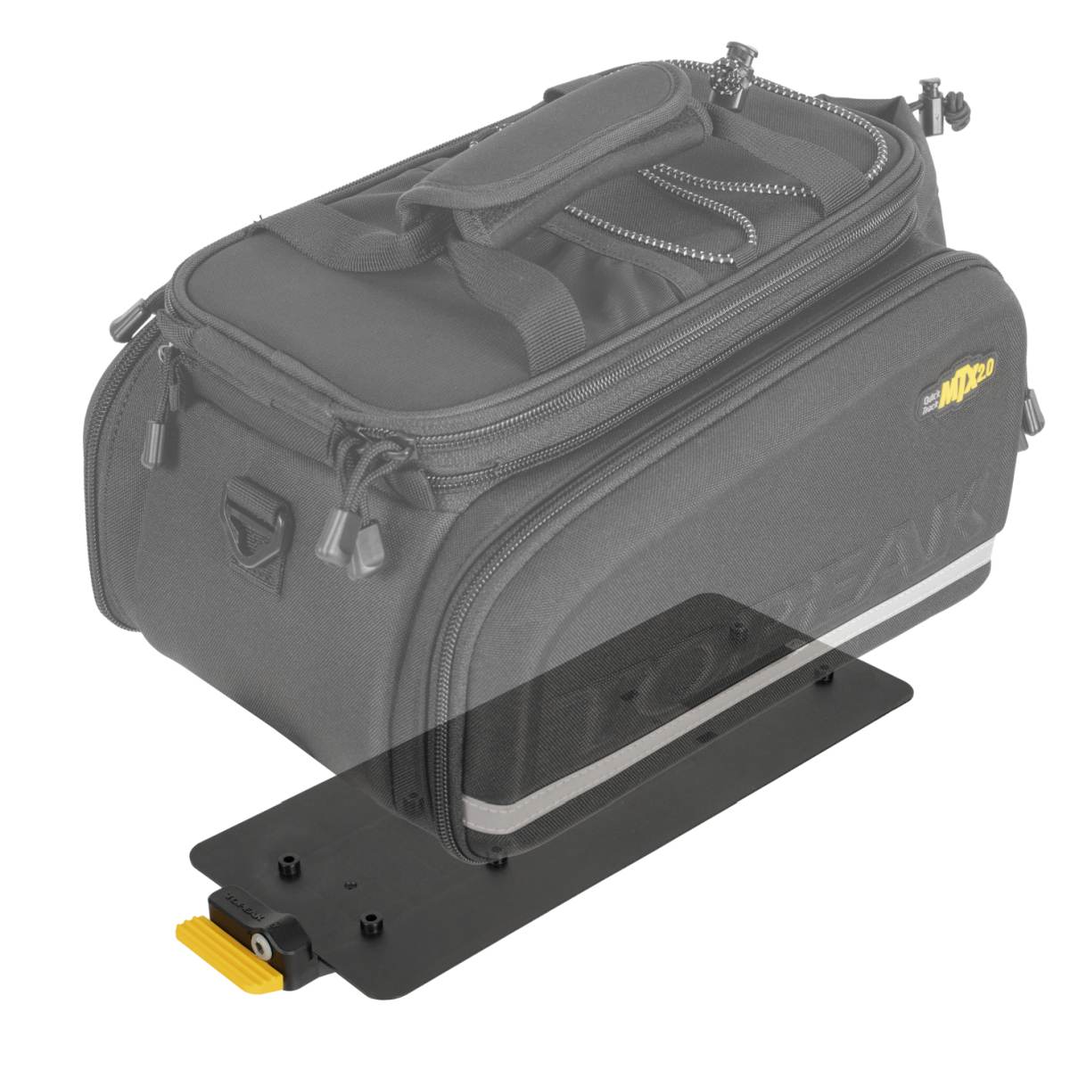 Topeak MTX TrunkLock MTX 2.0 QuickTrack Adapterplatte mit Schloss schwarz