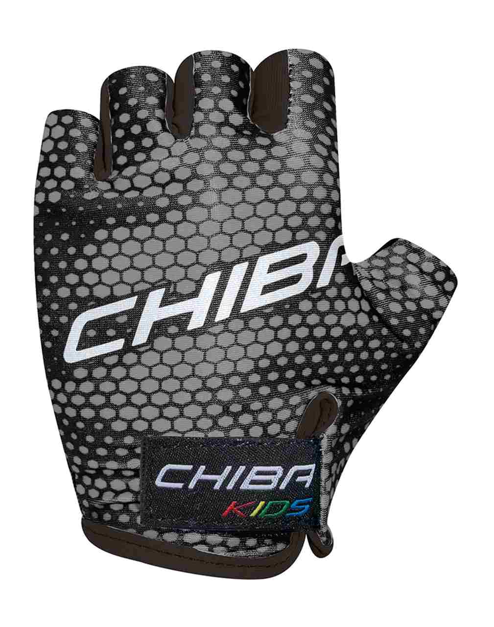 Chiba Kids Kinder Fahrrad Handschuhe kurz grau 2027
