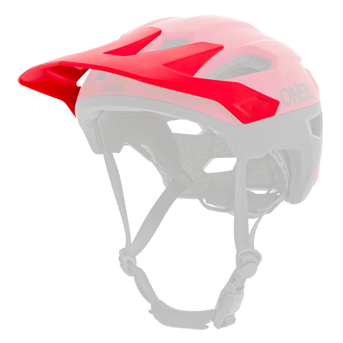 O'neal Trailfinder Split Visor Helm Blende Schirm rot Oneal