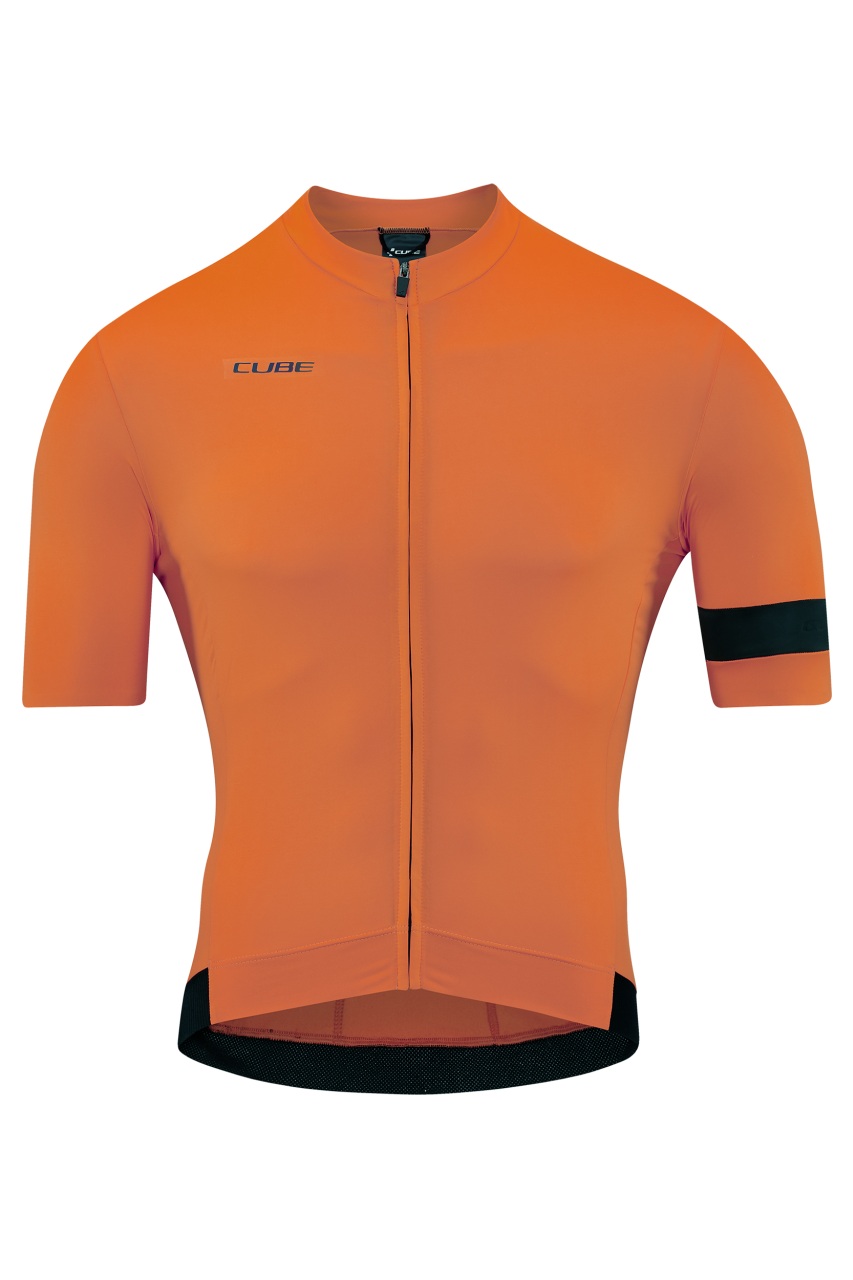 Cube Blackline Flash Fahrrad Trikot kurz orange 2023