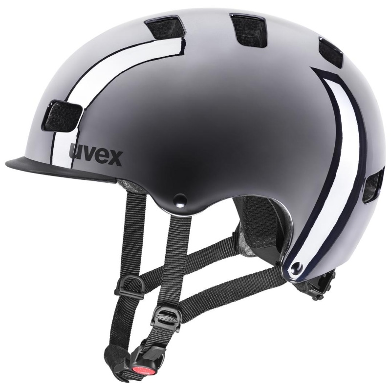 Uvex Hlmt 5 Bike Pro City Fahrrad Helm chrom grau 2024
