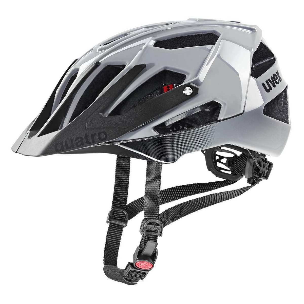 Uvex Quatro All Mountain MTB Fahrrad Helm grau/schwarz 2026