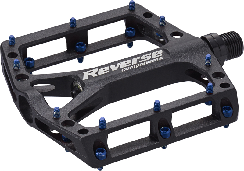 Reverse Black ONE Flat Fahrradpedale schwarz / dunkelblau